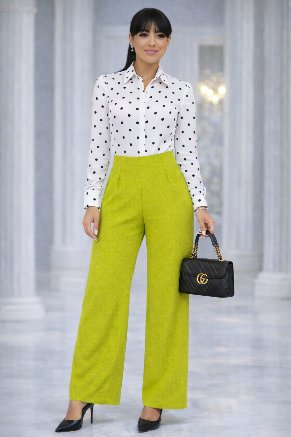 Lime Tailored Pants