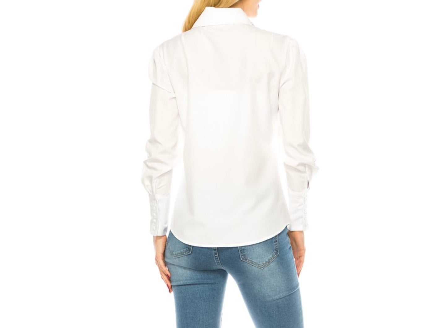 Luxe Crystal Accent Blouse