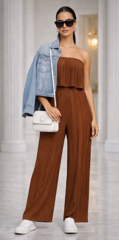 Terra Pleated Jumpsuit