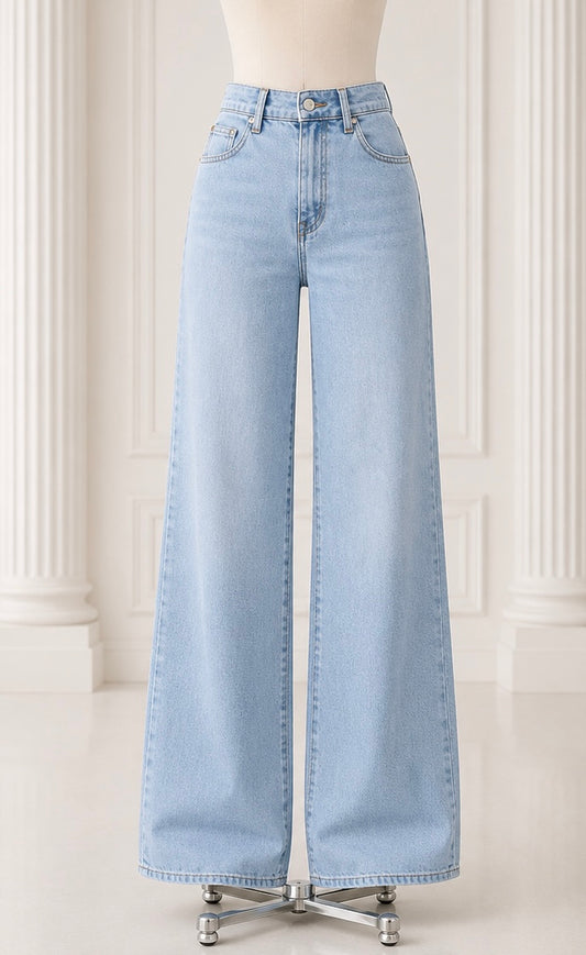 Vibrant Wide-Leg Denim