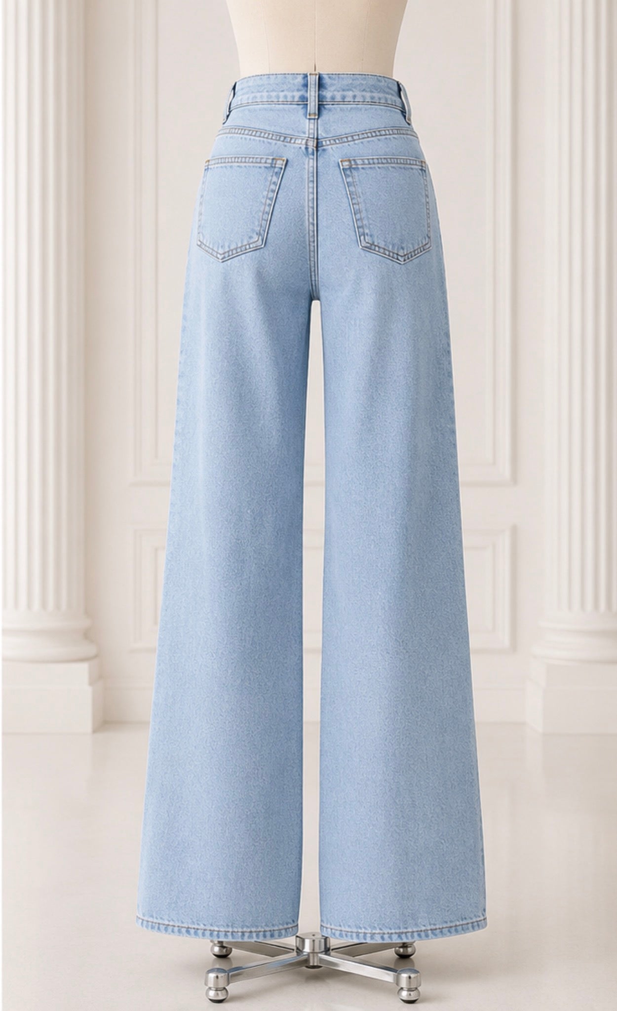 Vibrant Wide-Leg Denim