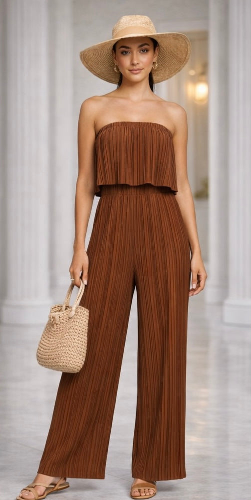 Terra Pleated Jumpsuit