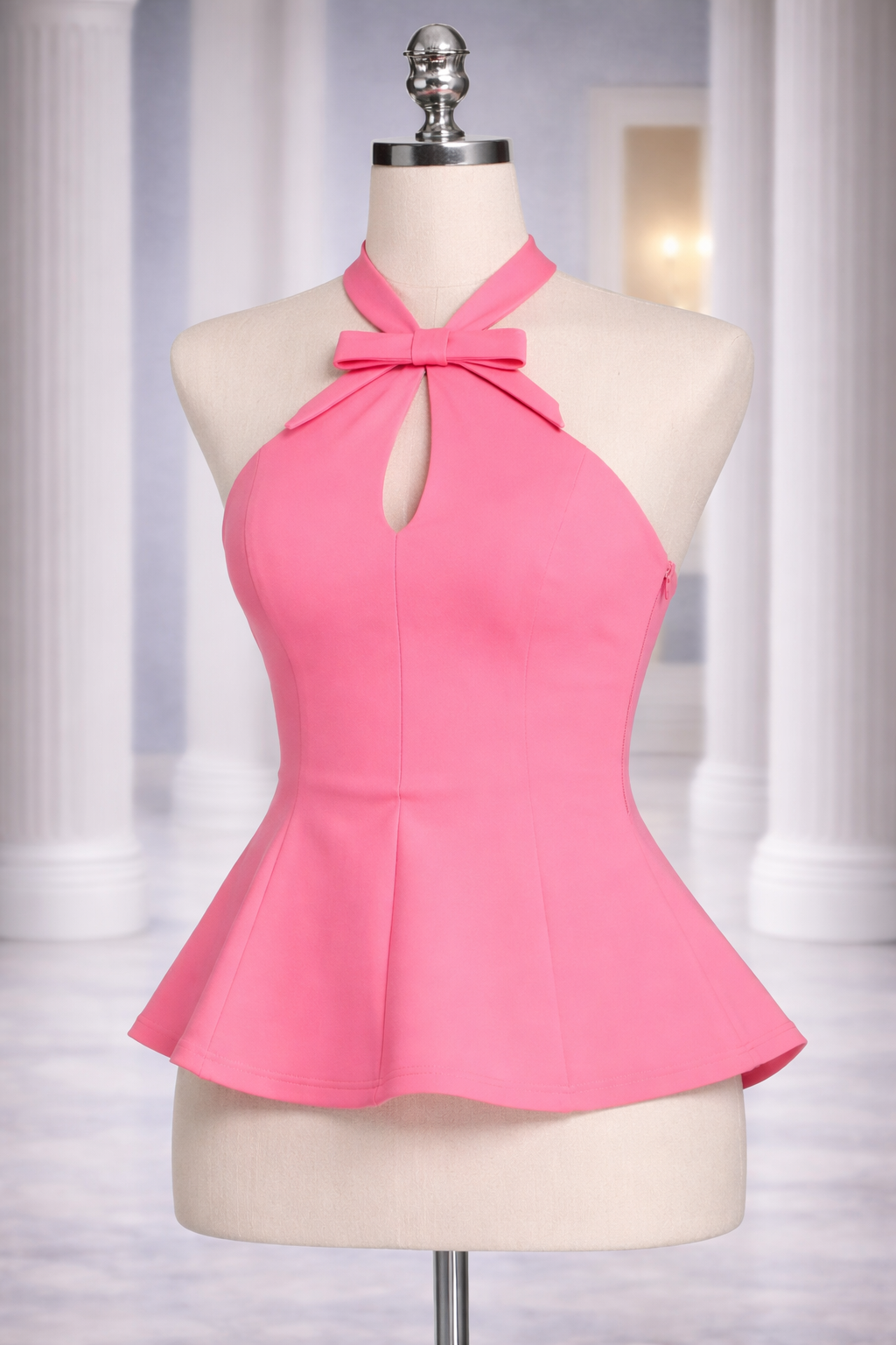Bow Peplum Top
