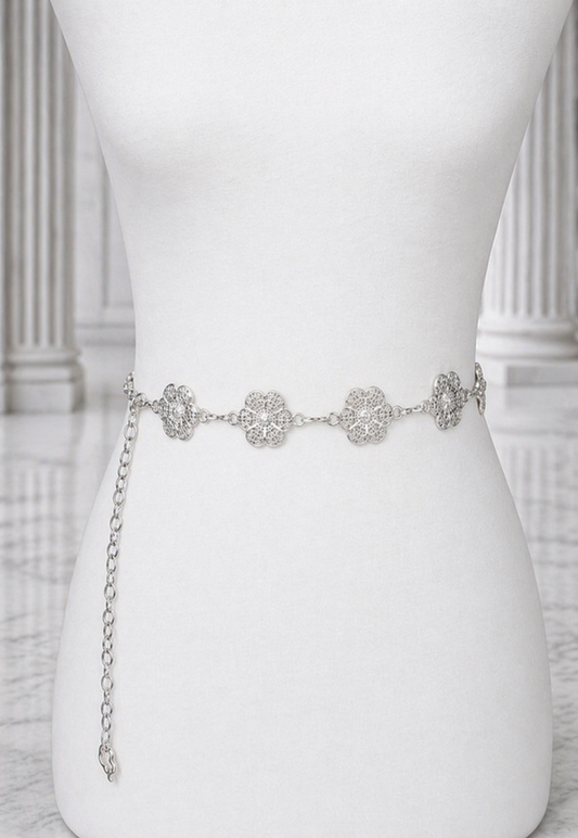 Flower  Filigree Chain Belt