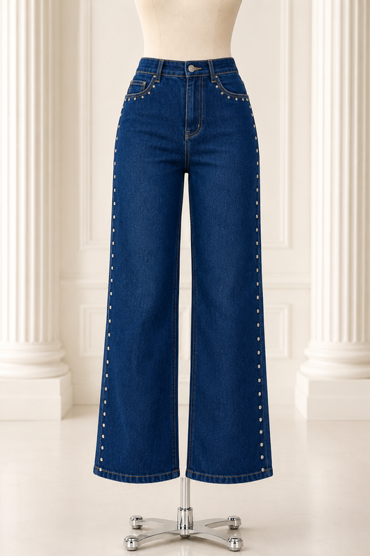 Vibrant Stud Denim