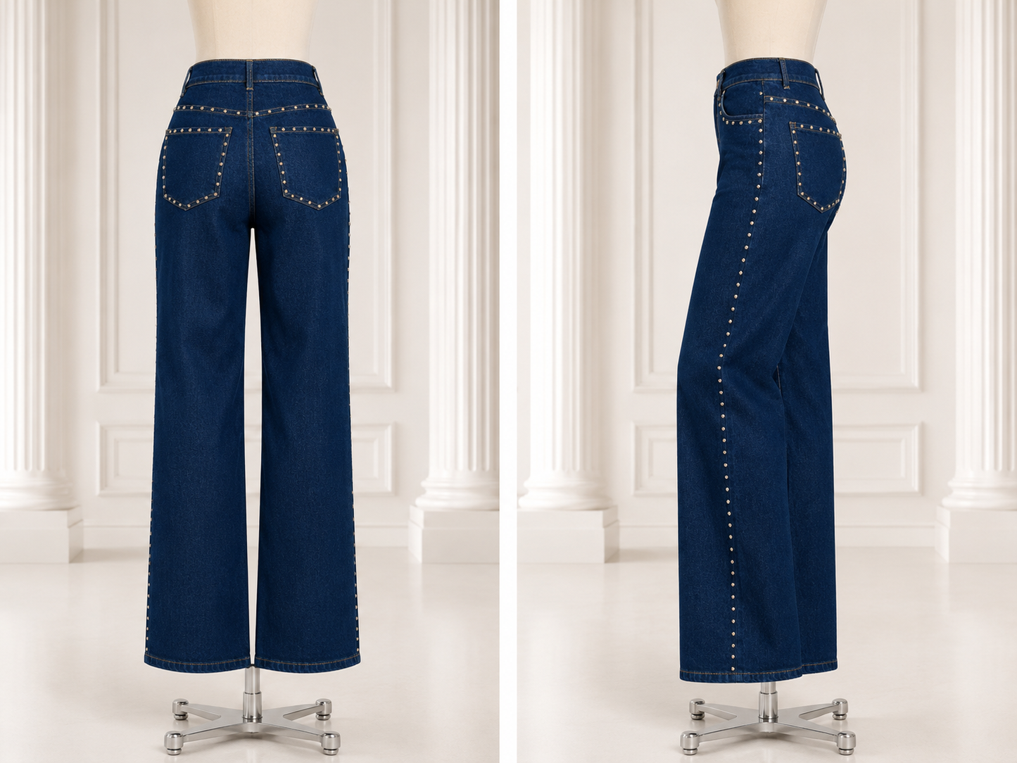 Vibrant Stud Denim