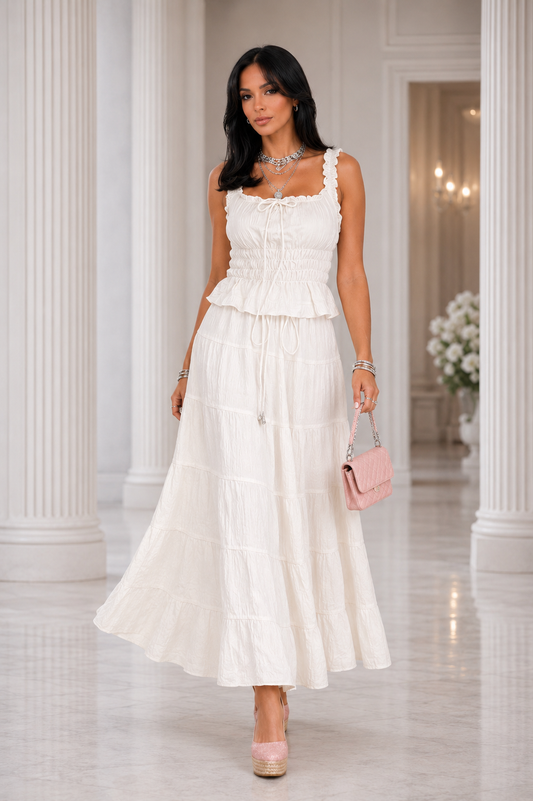 Solara White Tiered Set