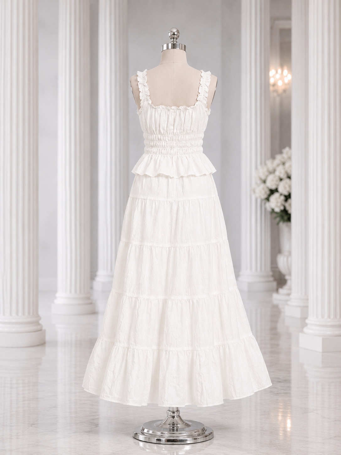 Solara White Tiered Set