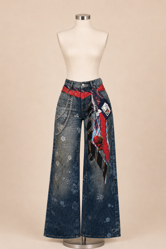 Rebel Print Jean