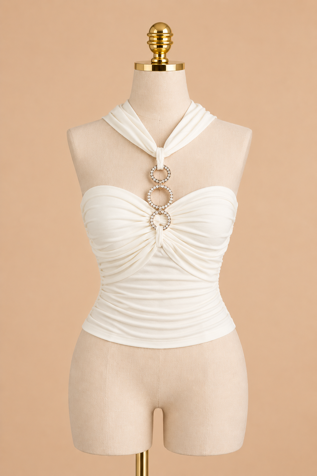 Zaya Crystal Ring Top