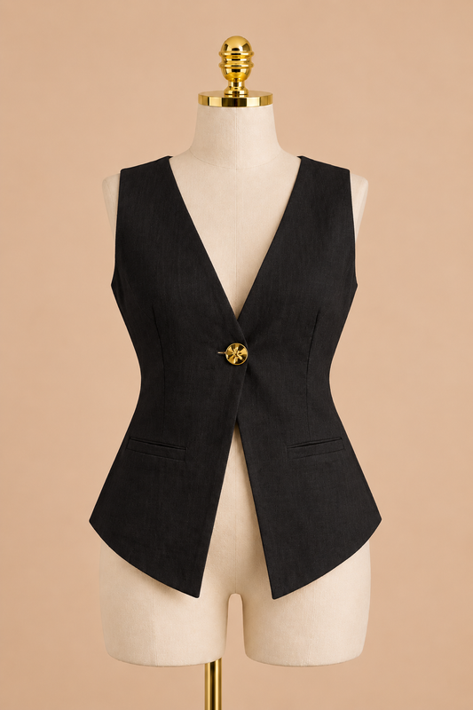 Reese Linen Vest