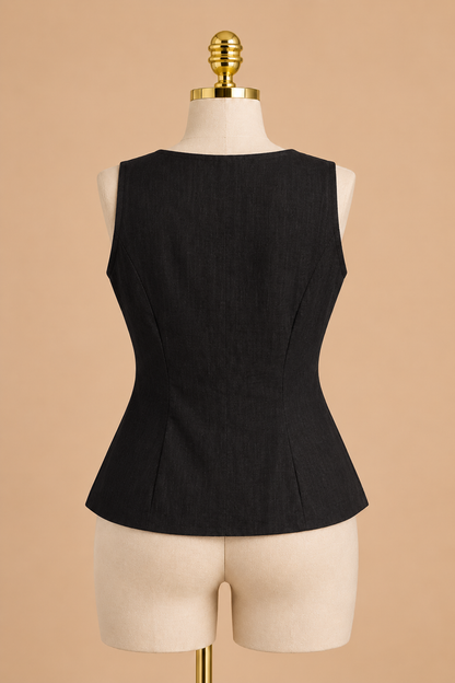 Reese Linen Vest